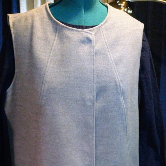 Style & Co Mixed Media High-Low Top in Blue Sz PL NWT - Picture 12 of 13